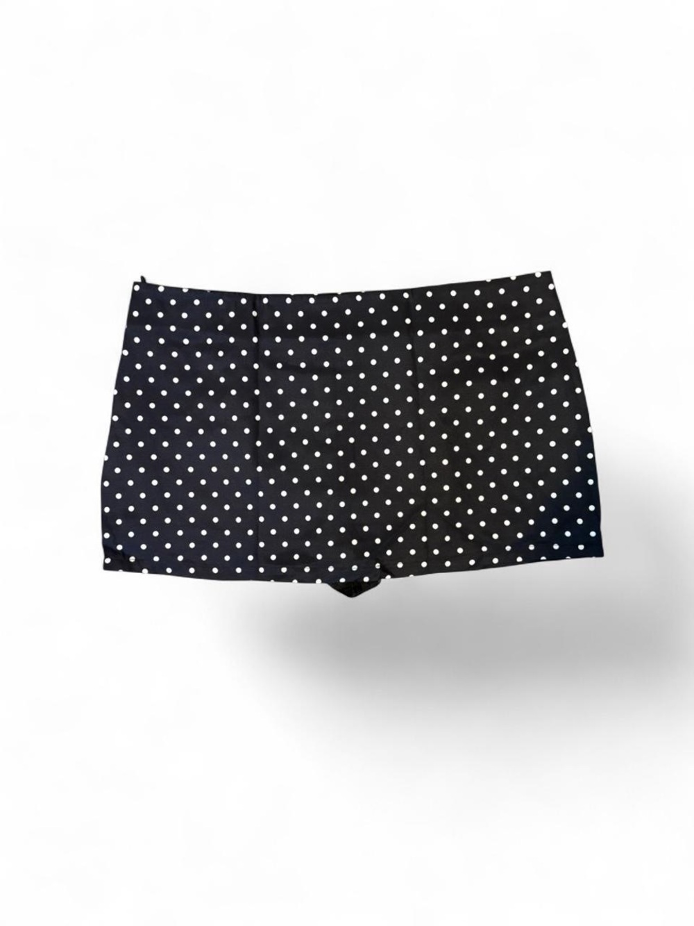SHEIN Black Polka Dot Mini Skirt, Size Large